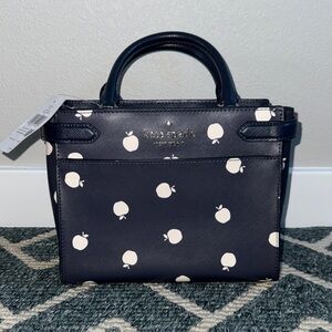 Kate Spade New York Top Handle Satchel – Apple Print | NWT